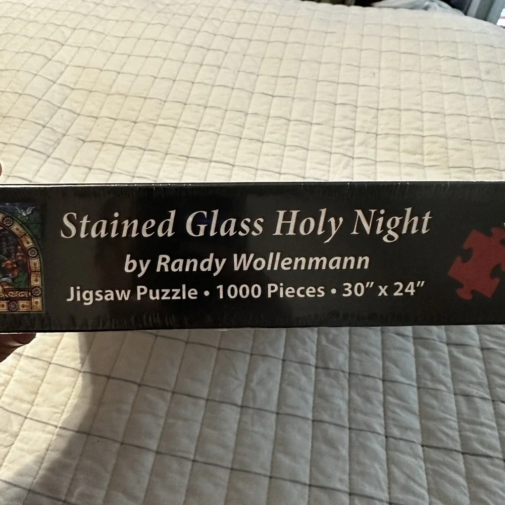 New in‎ Box Stained Glass Holy Night Puzzle 1,000 Piece Puzzle. Sealed